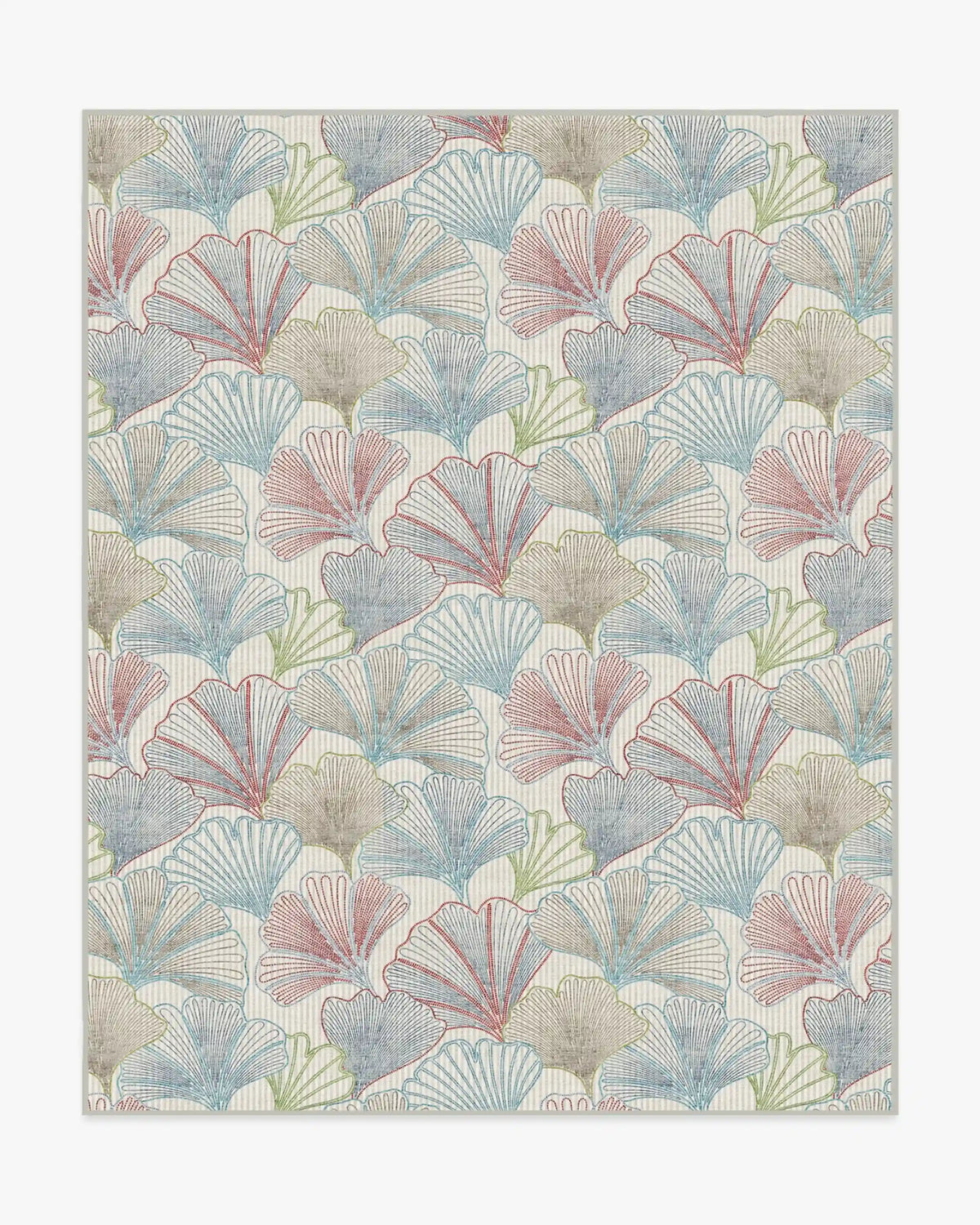 Deniz Blue & Red Rug