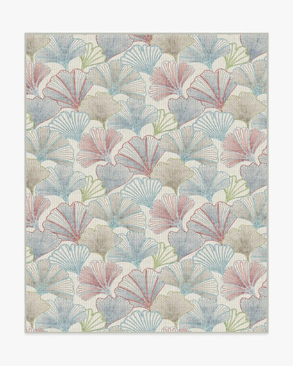 Deniz Blue & Red Rug