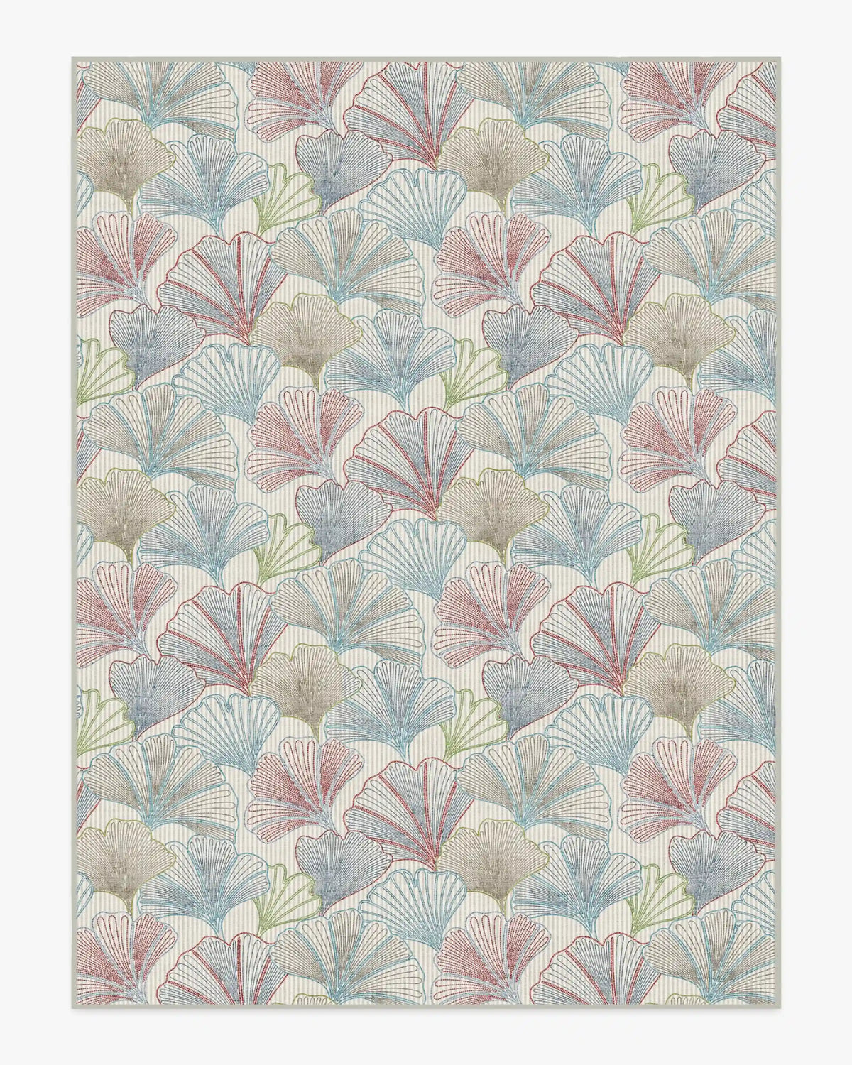 Deniz Blue & Red Rug