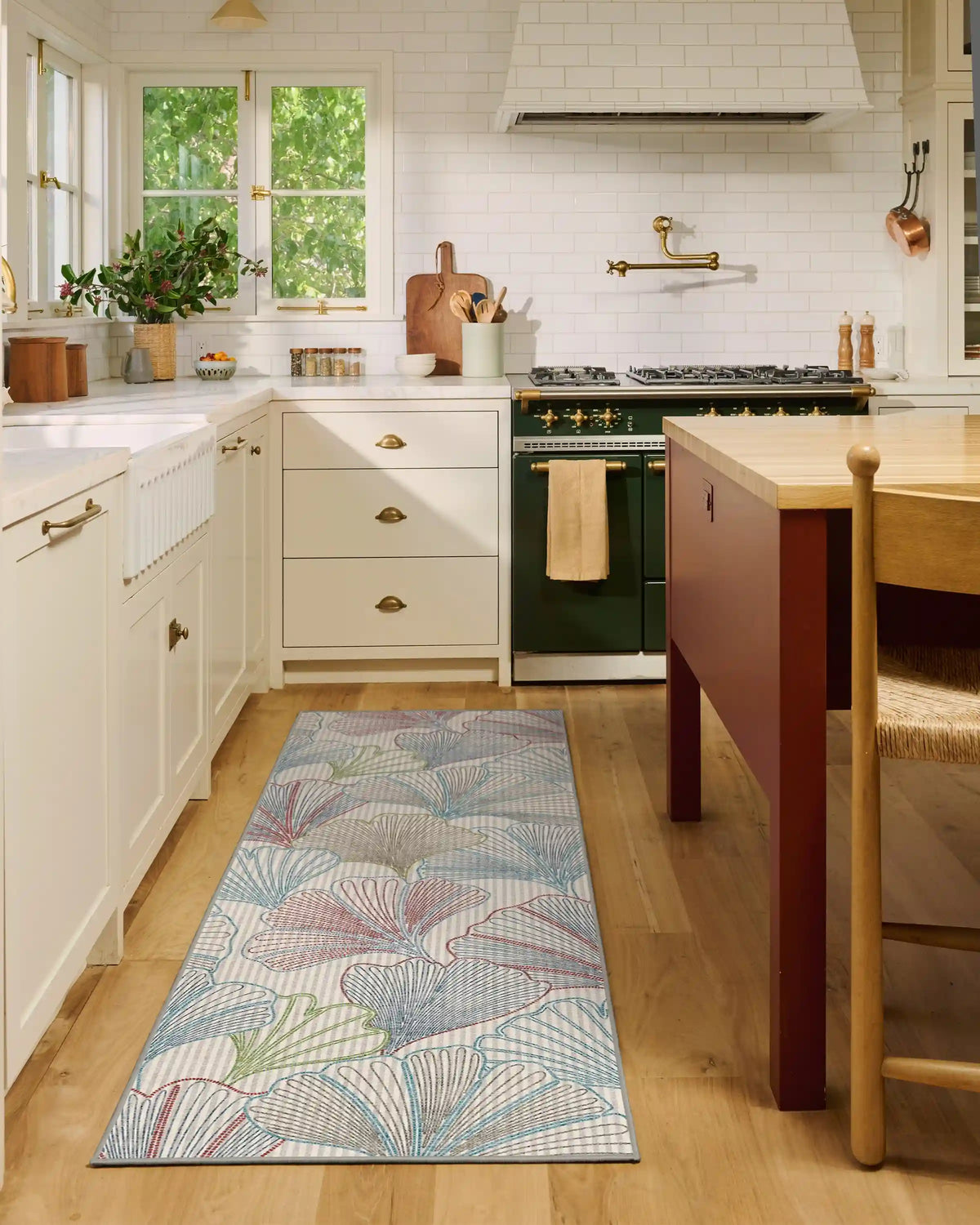Deniz Blue & Red Rug