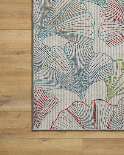 Deniz Blue & Red Rug