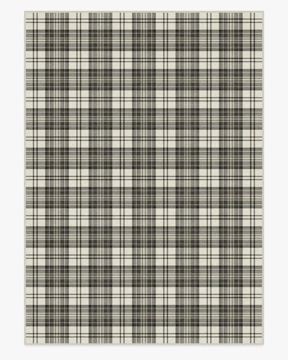 Dress Stewart Tartan Black & Ivory Rug