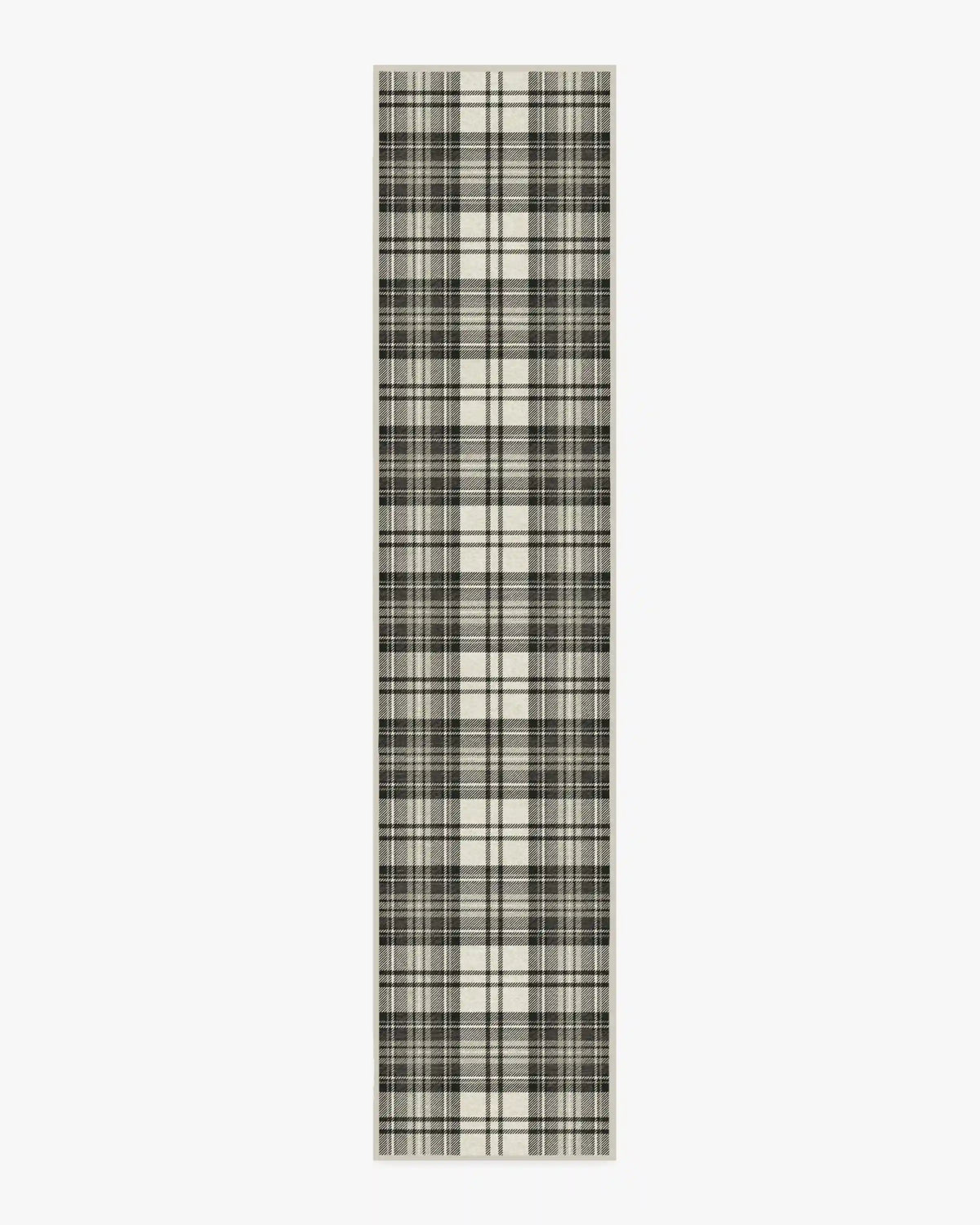 Dress Stewart Tartan Black & Ivory Rug