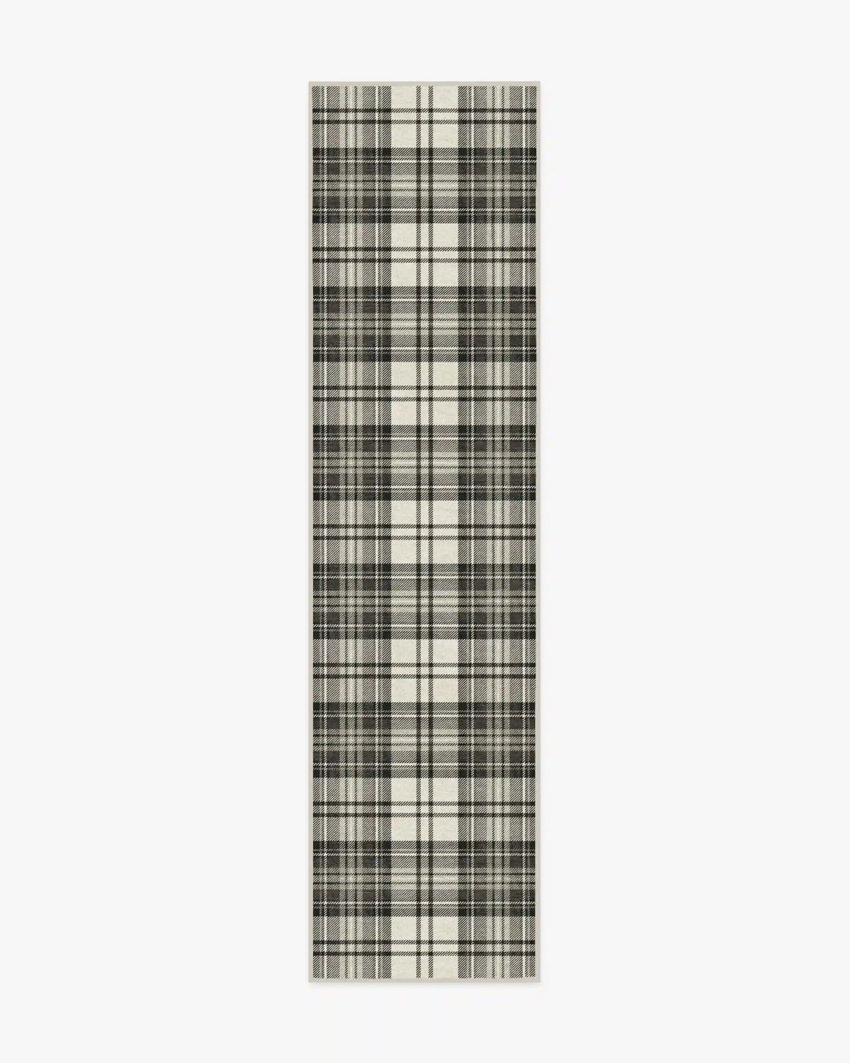 Dress Stewart Tartan Black & Ivory Rug