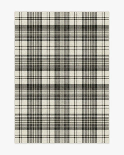Dress Stewart Tartan Black & Ivory Rug