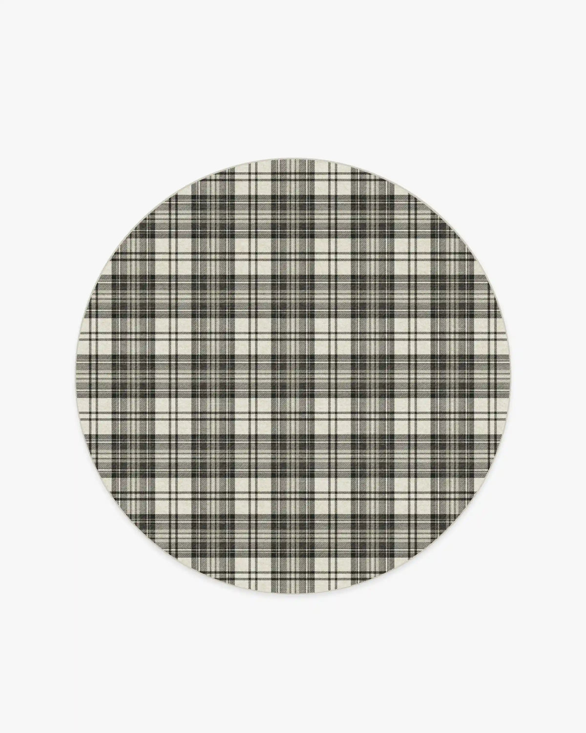 Dress Stewart Tartan Black & Ivory Rug