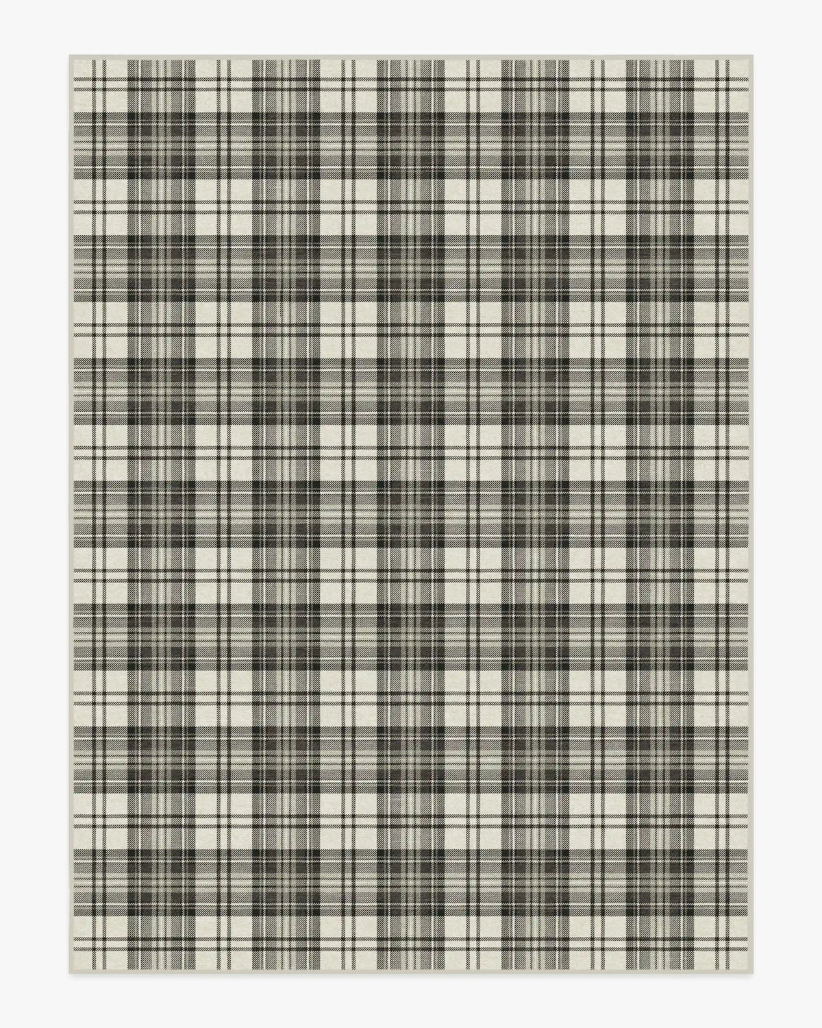 Dress Stewart Tartan Black & Ivory Rug