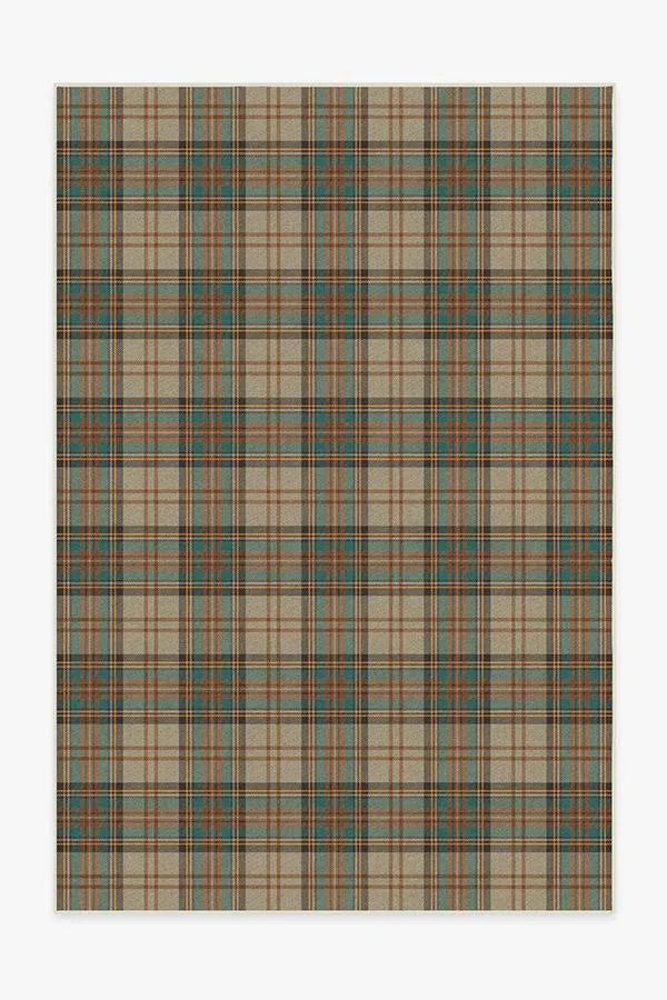 Dress Stewart Tartan Khaki Rug