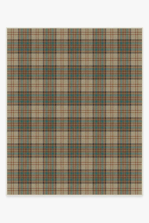 Dress Stewart Tartan Khaki Rug