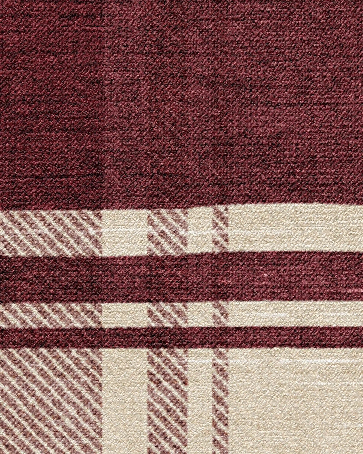 Easton Plaid Burgundy Rug