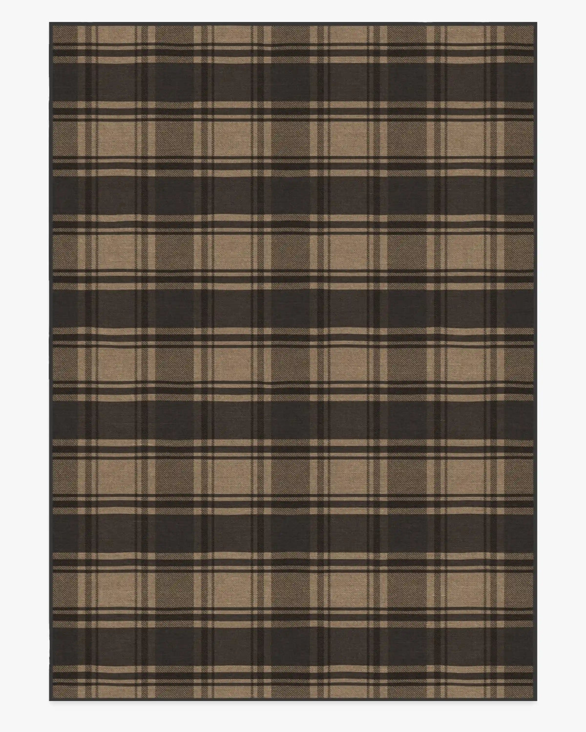Easton Plaid Charcoal & Natural Rug