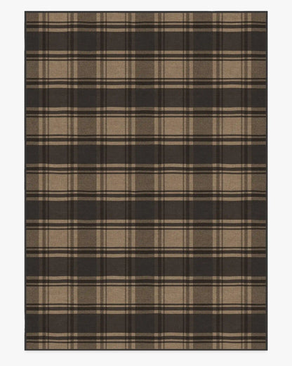 Easton Plaid Charcoal & Natural Rug