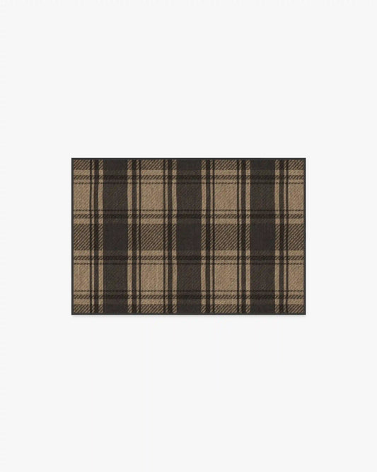 Easton Plaid Charcoal & Natural Rug
