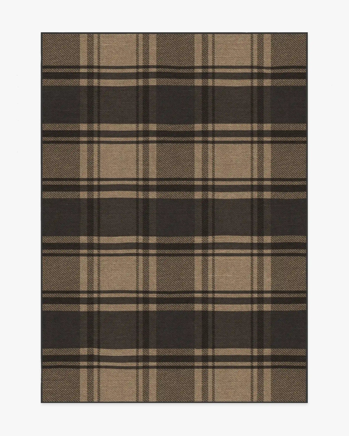Easton Plaid Charcoal & Natural Rug