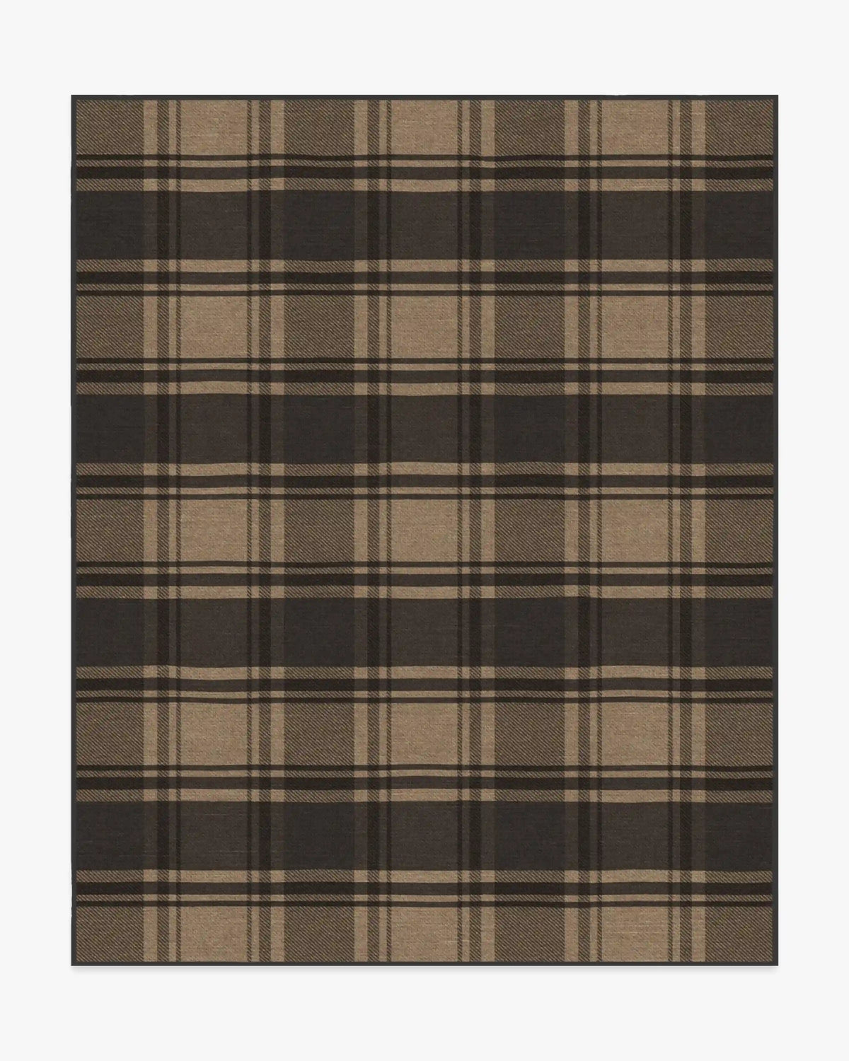 Easton Plaid Charcoal & Natural Rug