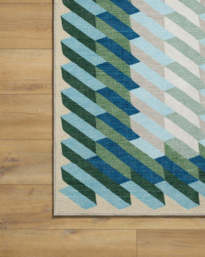 Echo Soft Teal Rug