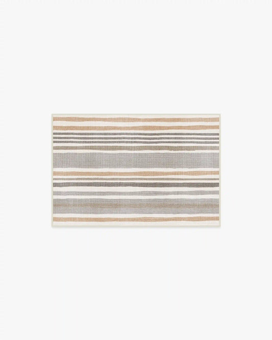 Elio Stripe Grey & Ivory Rug