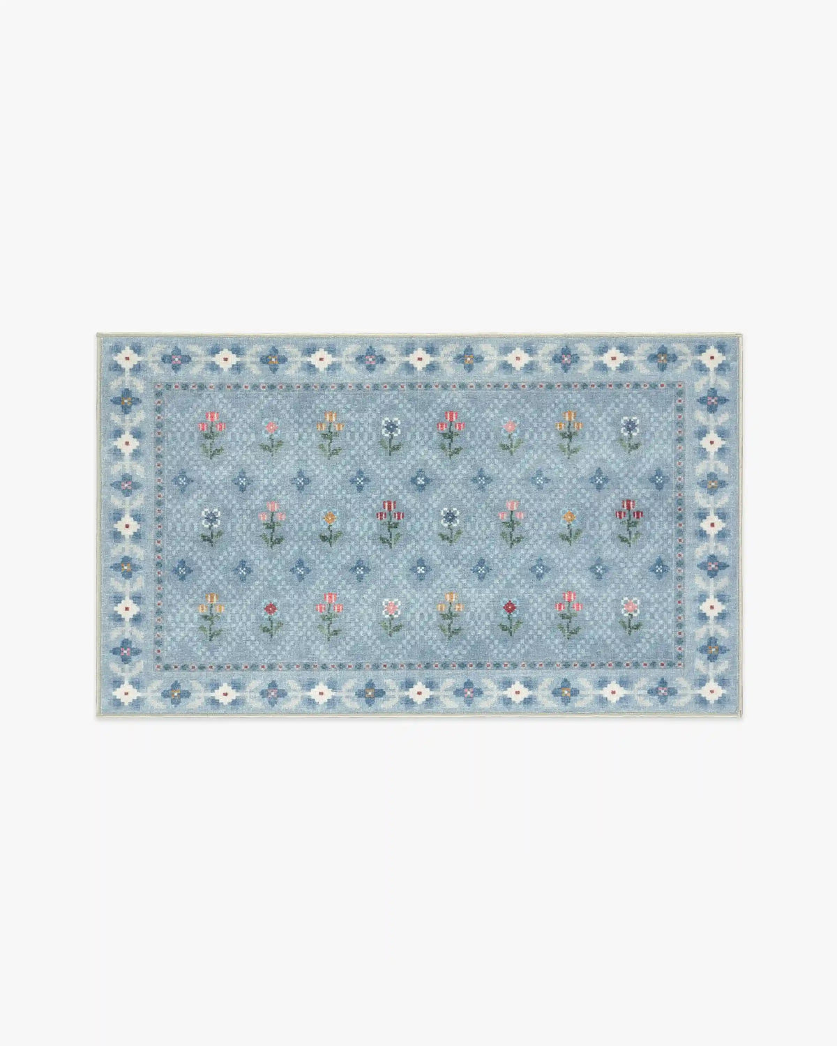 Ella Slate Blue Rug by Anthropologie