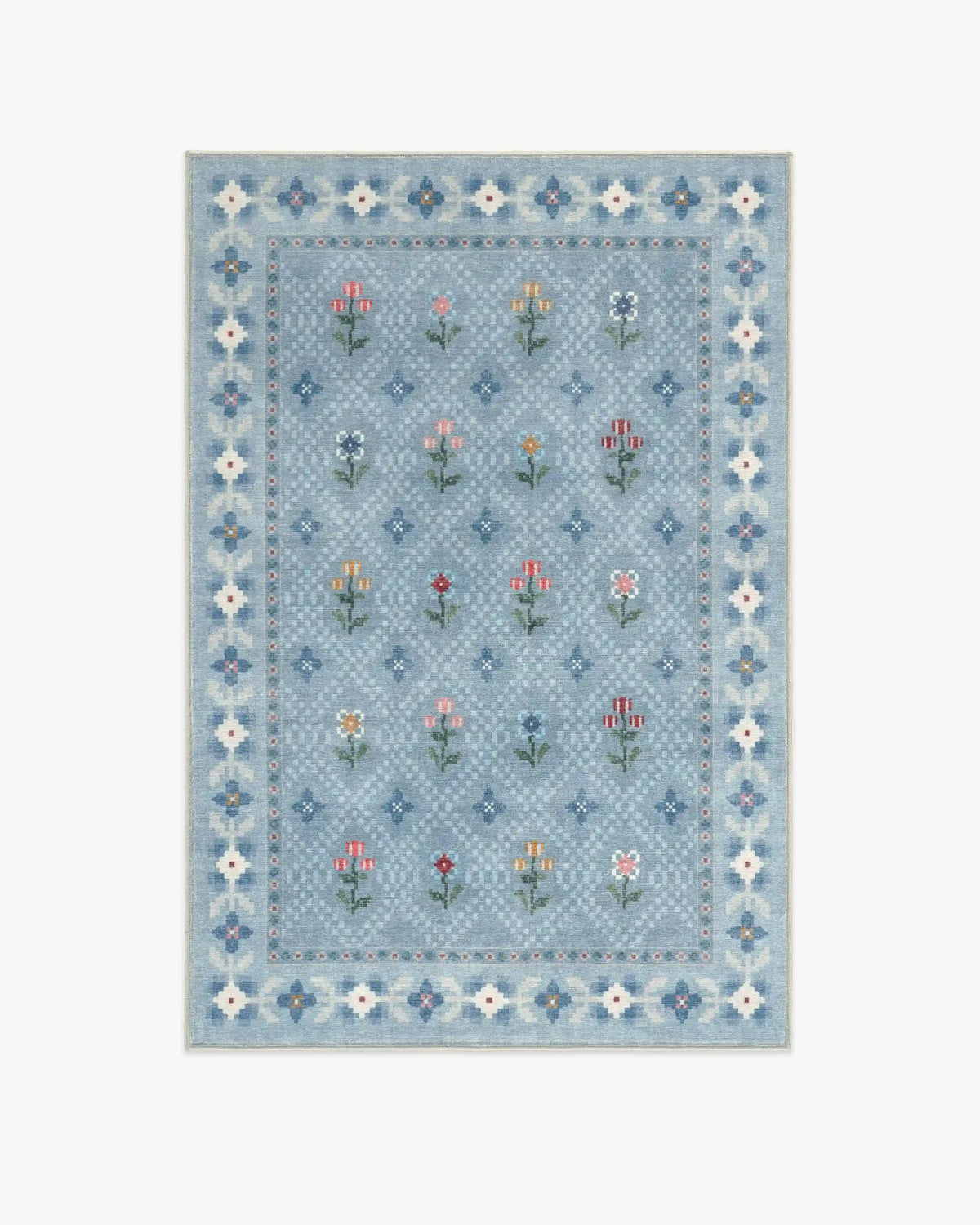 Ella Slate Blue Rug by Anthropologie