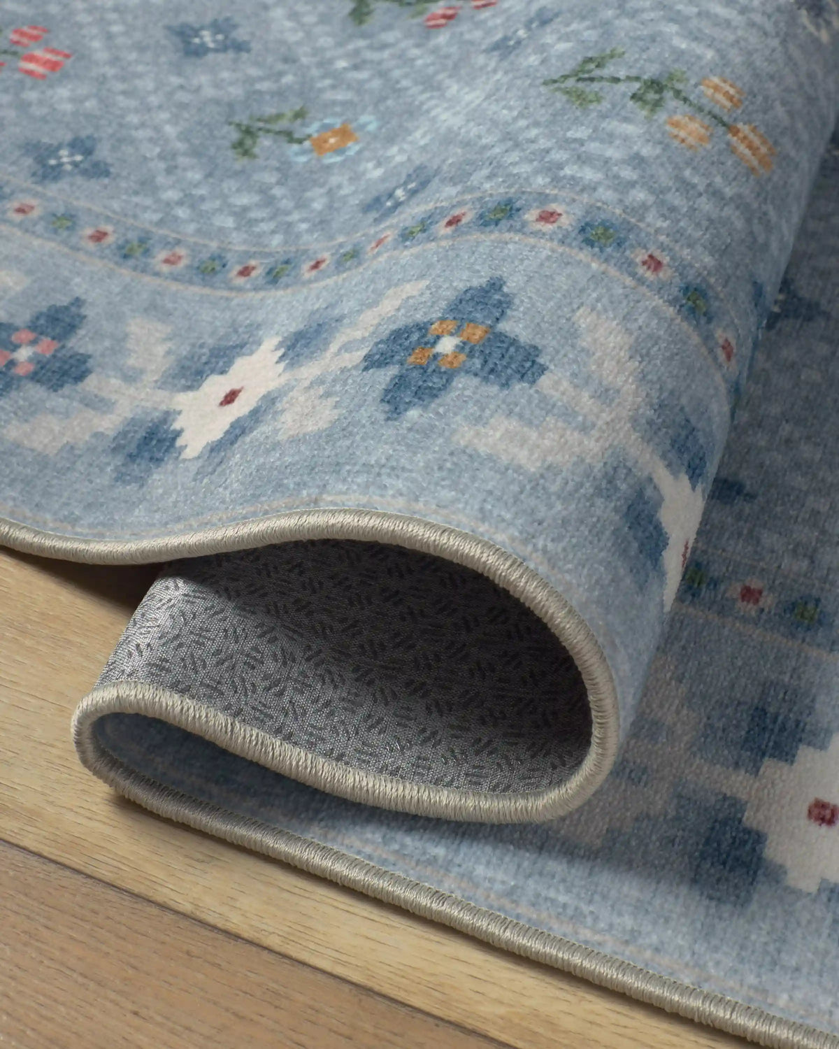 Ella Slate Blue Rug by Anthropologie