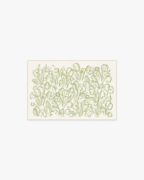Ensikukat Green Rug by Marimekko