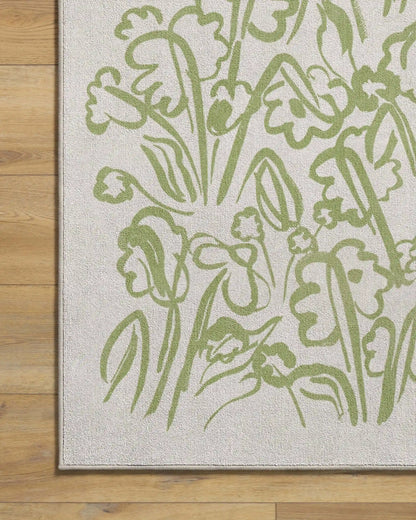 Ensikukat Green Rug by Marimekko