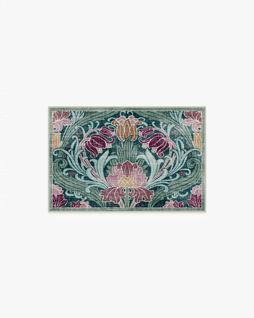 Flourish Teal Rug by Liberty