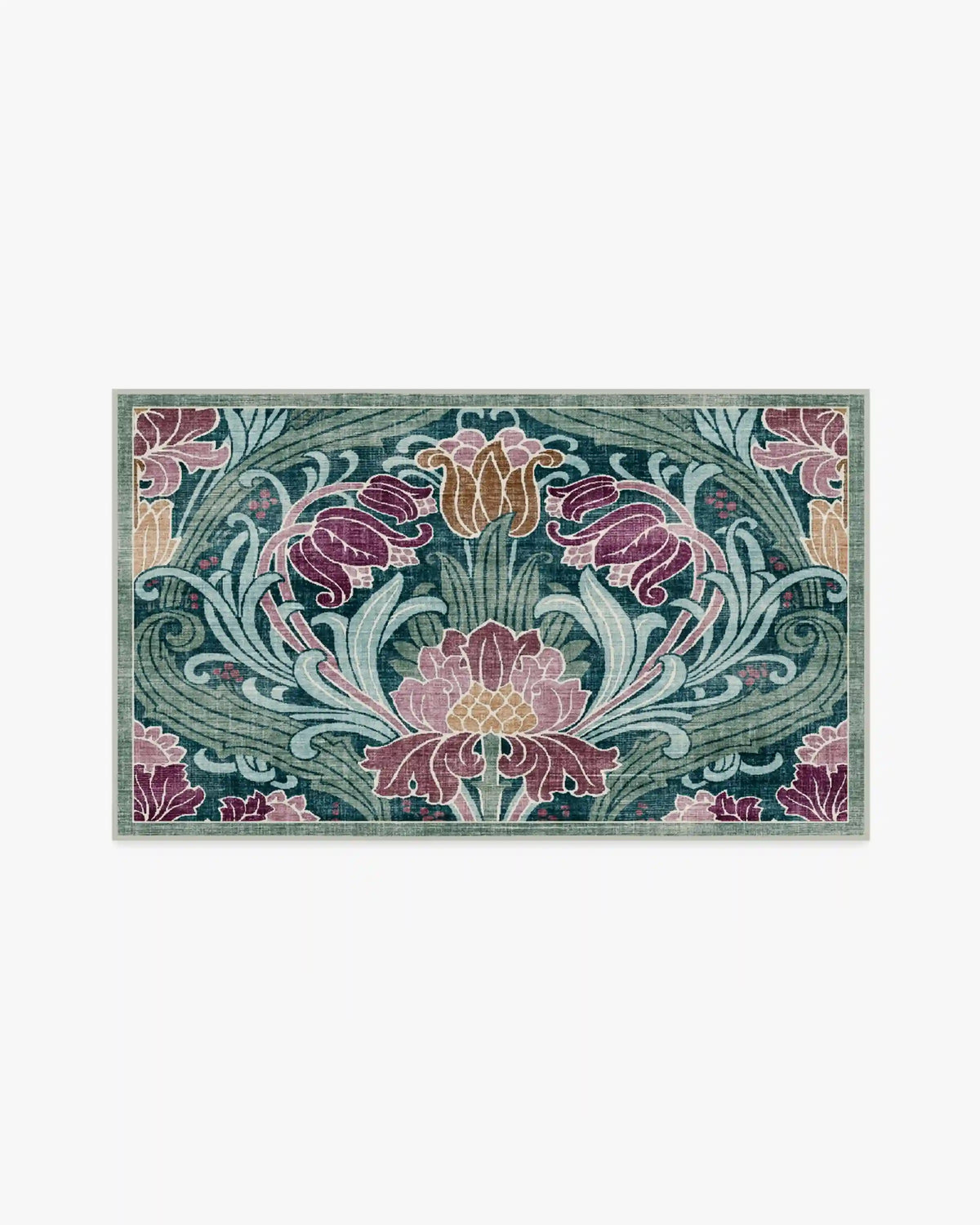 Flourish Teal Rug by Liberty