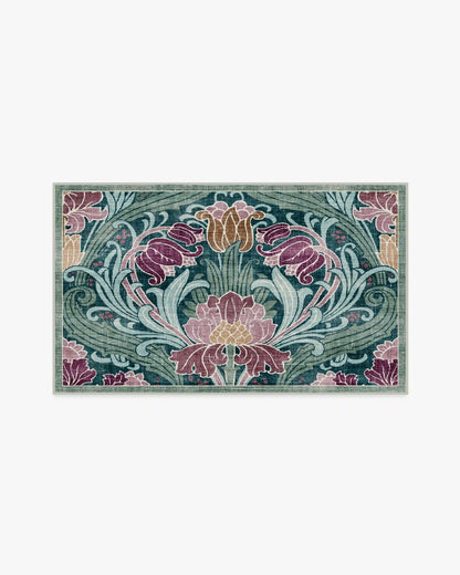 Flourish Teal Rug by Liberty