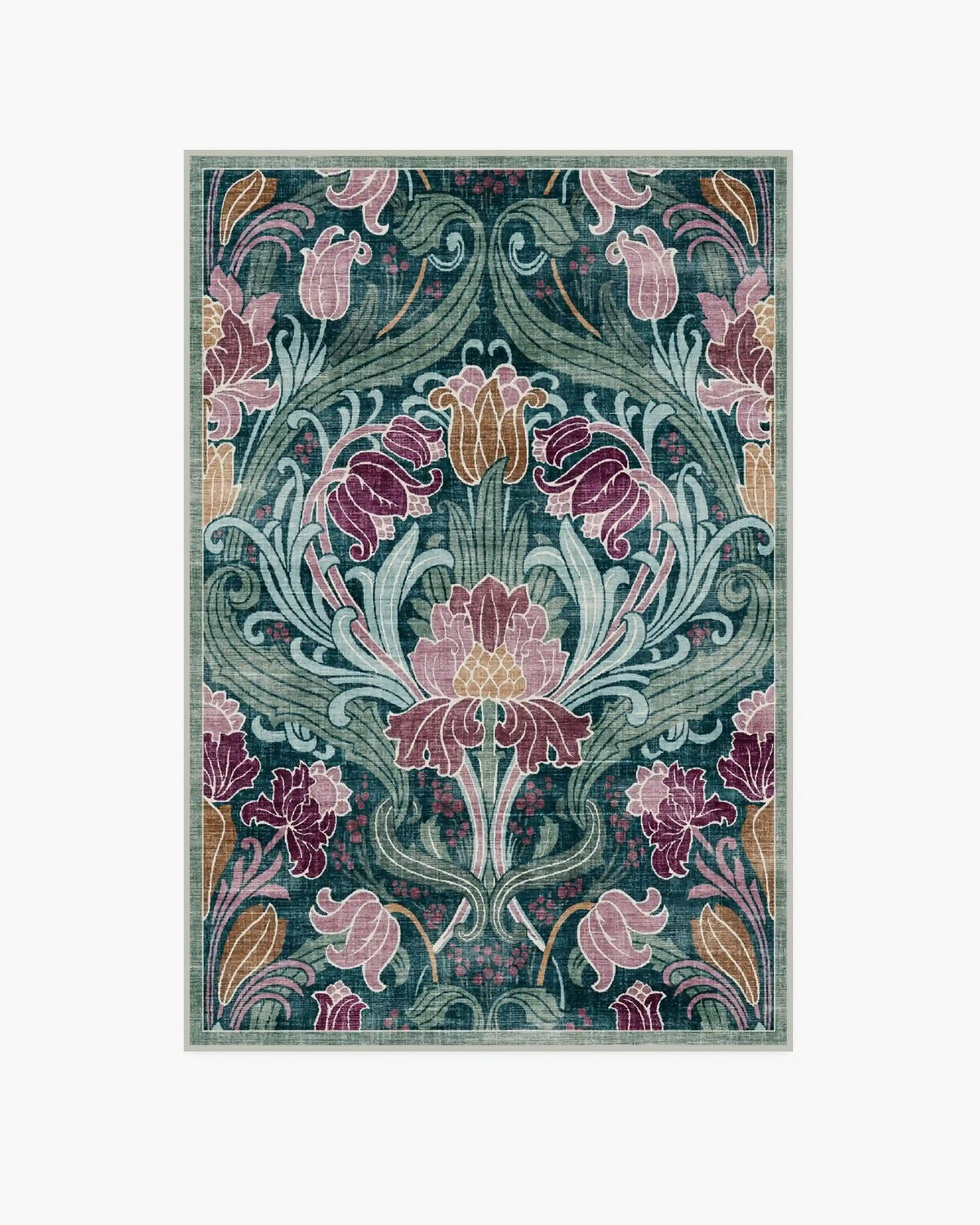 Flourish Teal Rug by Liberty