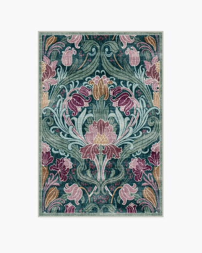 Flourish Teal Rug by Liberty