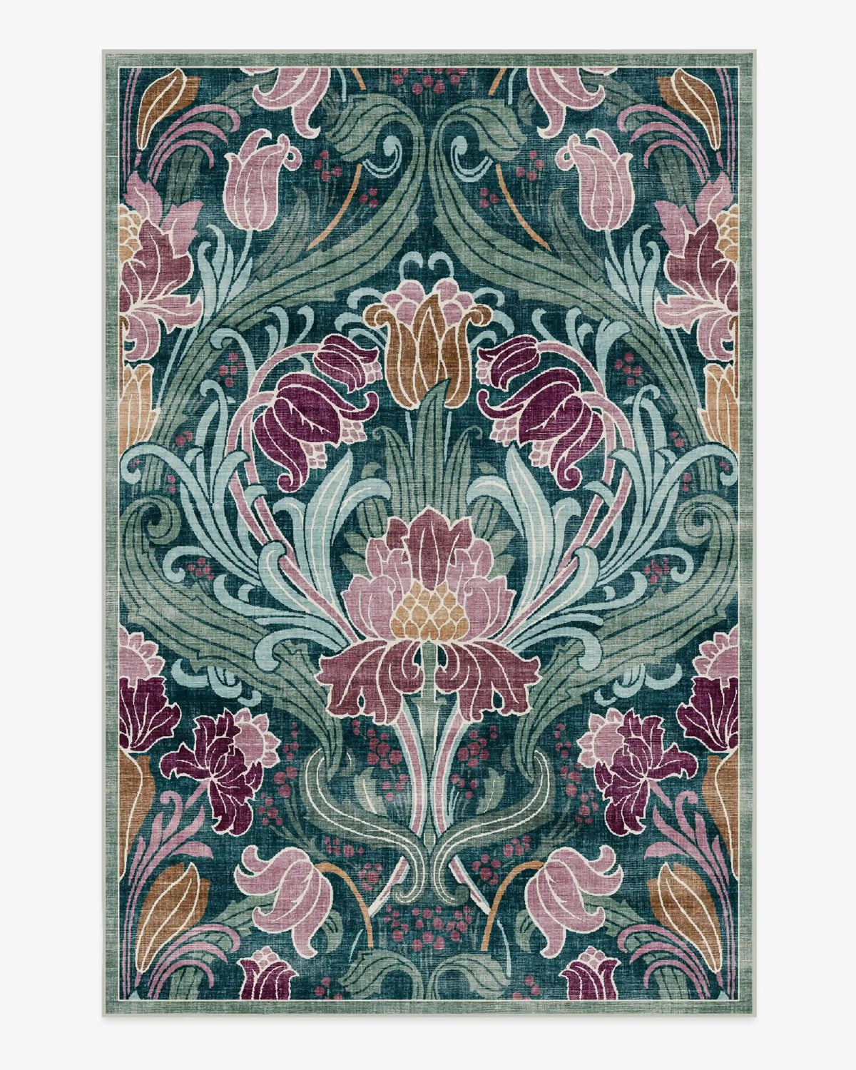Flourish Teal Rug by Liberty