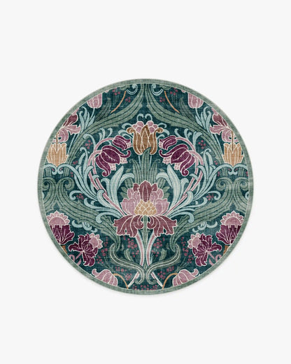 Flourish Teal Rug by Liberty