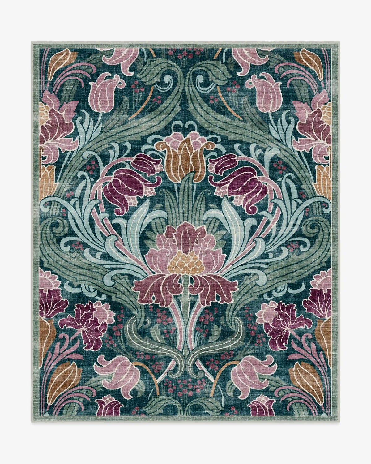 Flourish Teal Rug by Liberty
