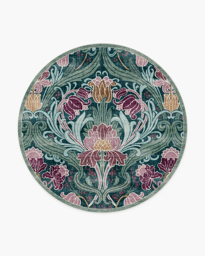 Flourish Teal Rug by Liberty
