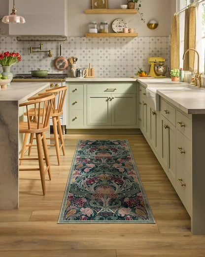 Flourish Teal Rug by Liberty