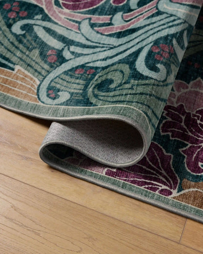 Flourish Teal Rug by Liberty