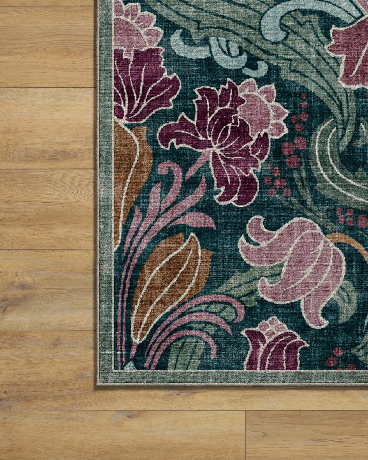Flourish Teal Rug by Liberty