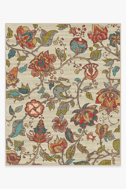 Frida Floral Natural Rug
