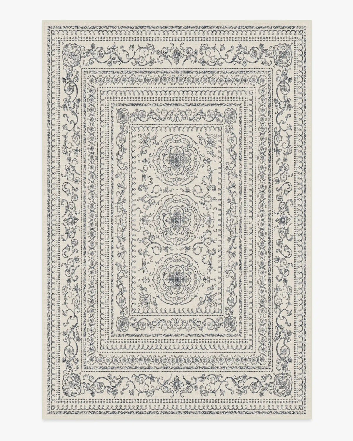 Gisele Ivory & Soft Charcoal Rug