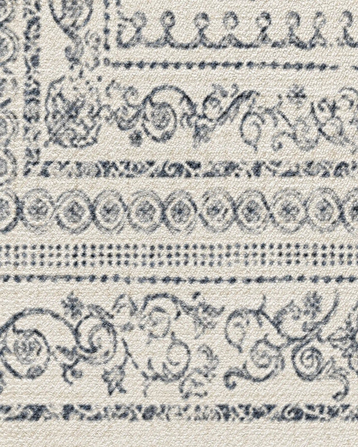 Gisele Ivory & Soft Charcoal Rug