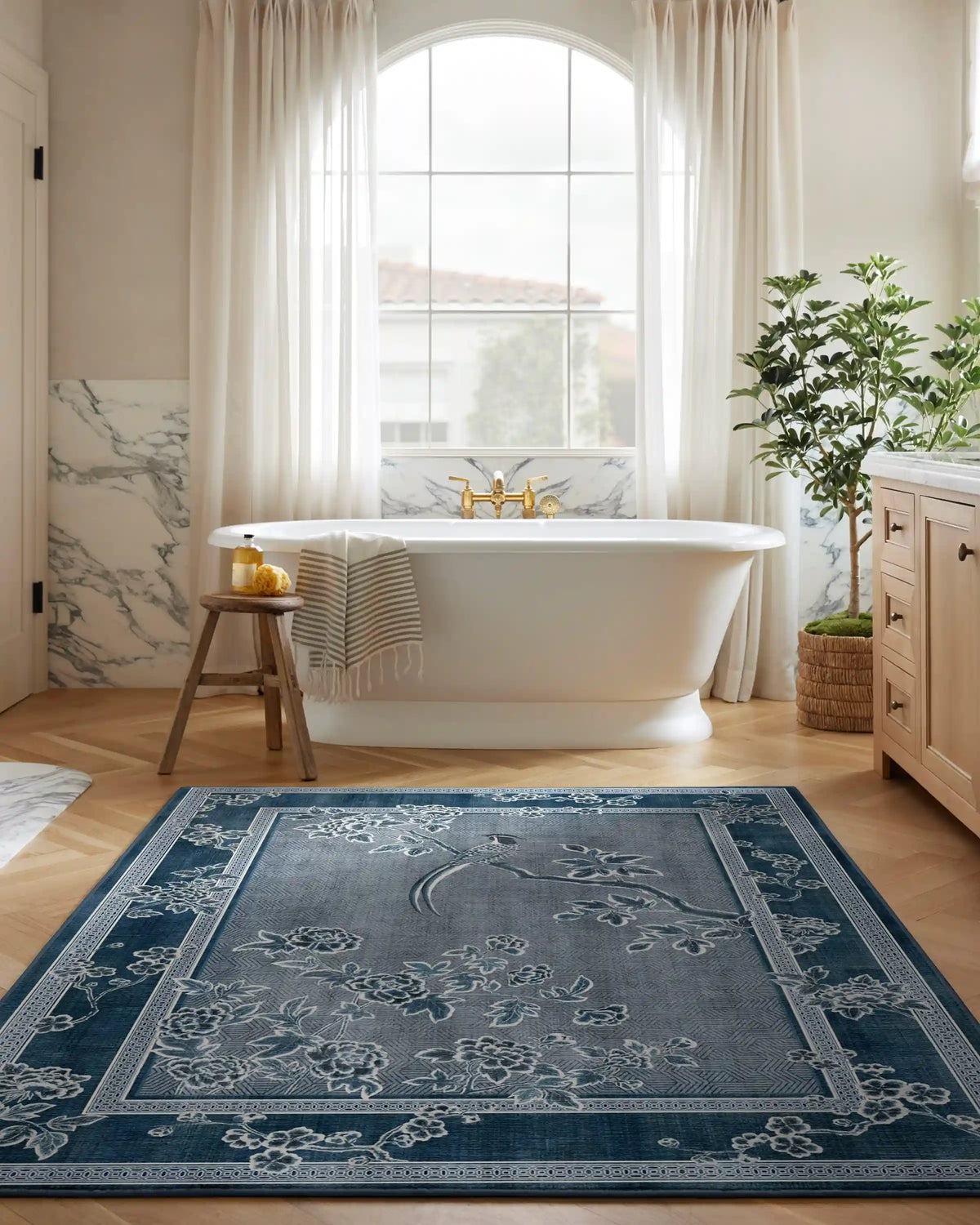 Draper Blue Rug by Gracie