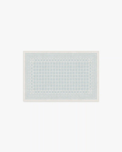 Palm Beach Powder Blue Rug by Gray Malin