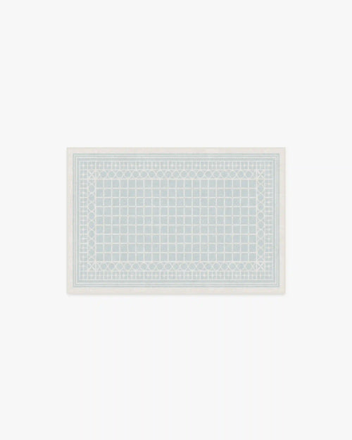 Palm Beach Powder Blue Rug by Gray Malin