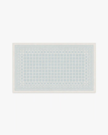 Palm Beach Powder Blue Rug by Gray Malin