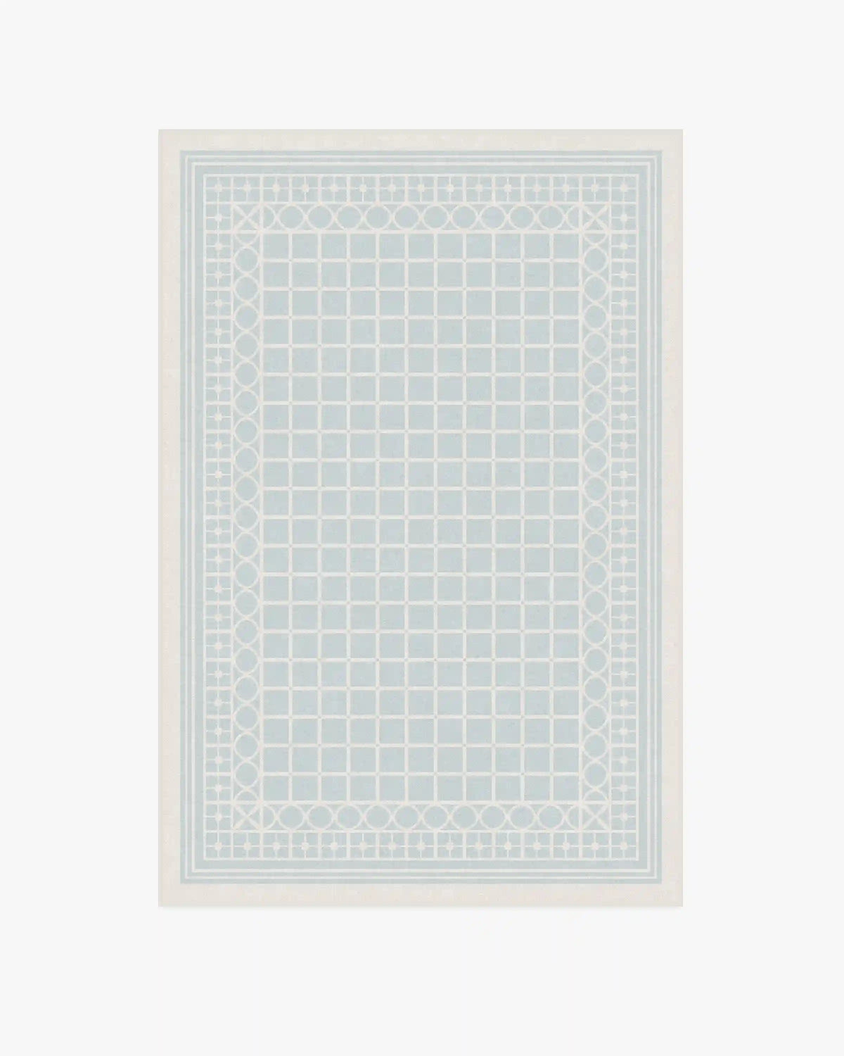 Palm Beach Powder Blue Rug by Gray Malin