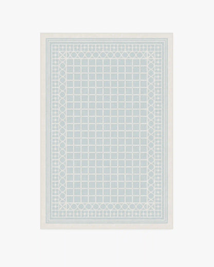 Palm Beach Powder Blue Rug by Gray Malin