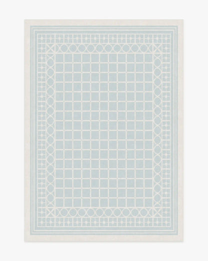 Palm Beach Powder Blue Rug by Gray Malin