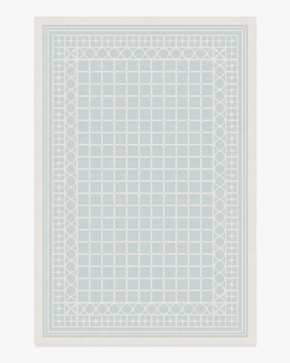 Palm Beach Powder Blue Rug by Gray Malin