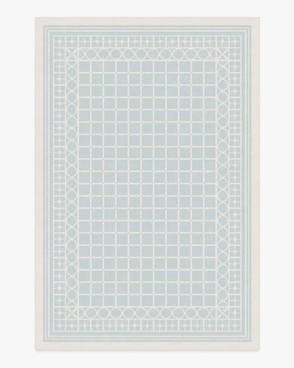 Palm Beach Powder Blue Rug by Gray Malin